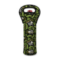 Tropical Sloth Pattern Print Single Neoprene Wine Tote