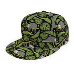 Tropical Sloth Pattern Print Snapback Cap