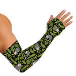 Tropical Sloth Pattern Print Sun Protection Arm Sleeves