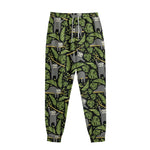 Tropical Sloth Pattern Print Sweatpants