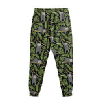 Tropical Sloth Pattern Print Sweatpants