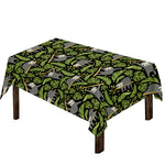 Tropical Sloth Pattern Print Tablecloth