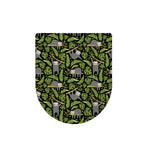 Tropical Sloth Pattern Print Toilet Lid Cover