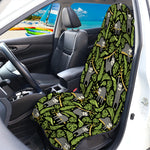 Tropical Sloth Pattern Print Waterproof Car Seat Cover