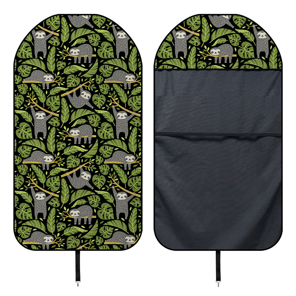 Tropical Sloth Pattern Print Waterproof Car Seat Cover