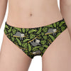 Tropical Sloth Pattern Print Women's Panties