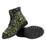 Tropical Sloth Pattern Print Work Boots