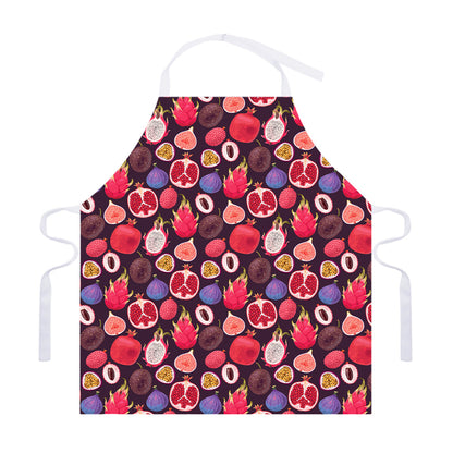Tropical Summer Fruits Pattern Print Adjustable Apron