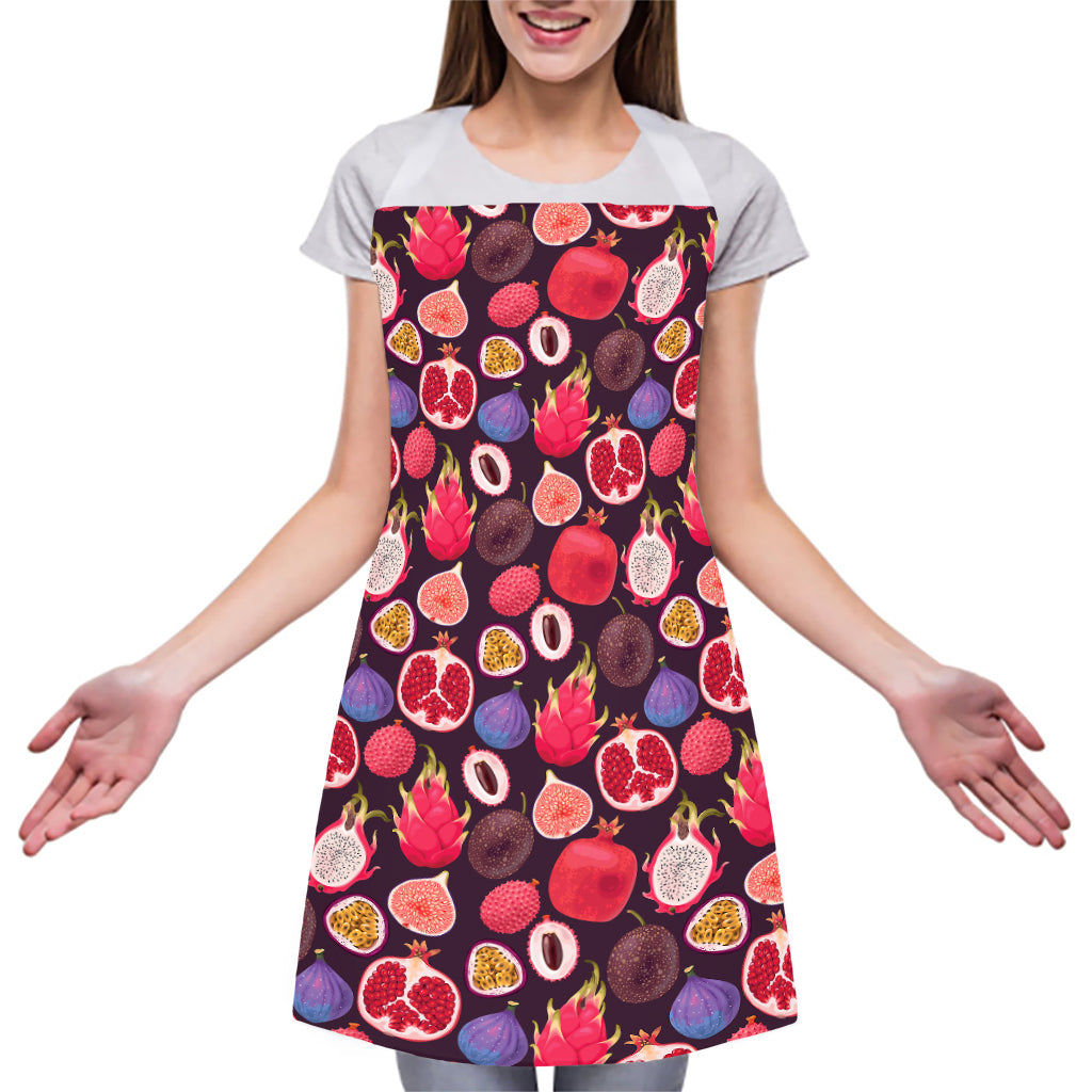 Tropical Summer Fruits Pattern Print Adjustable Apron