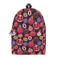 Tropical Summer Fruits Pattern Print School Backpack