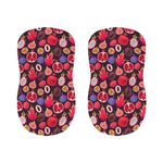 Tropical Summer Fruits Pattern Print Bar Stool Covers