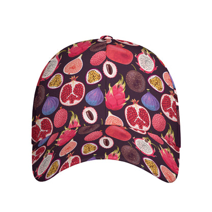 Tropical Summer Fruits Pattern Print Baseball Cap