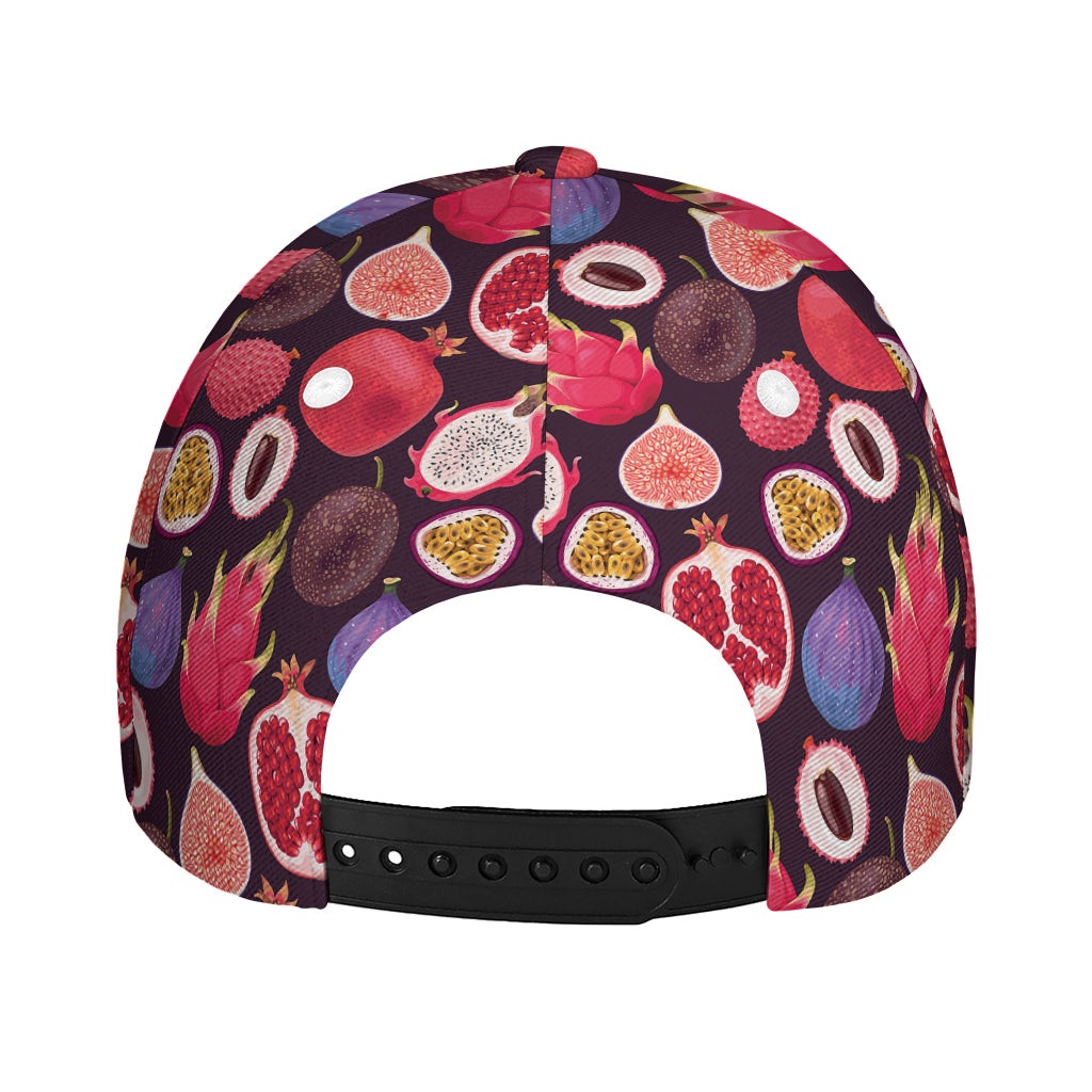 Tropical Summer Fruits Pattern Print Baseball Cap