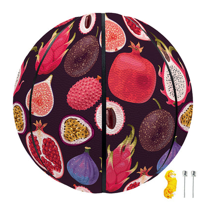 Tropical Summer Fruits Pattern Print Basketball