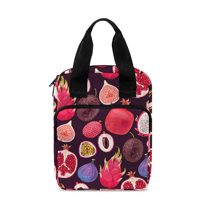 Tropical Summer Fruits Pattern Print Bible Tote Bag
