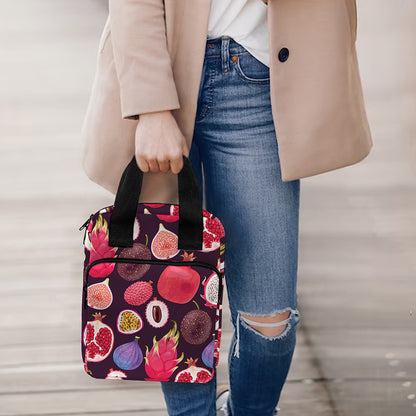 Tropical Summer Fruits Pattern Print Bible Tote Bag