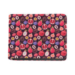 Tropical Summer Fruits Pattern Print Bifold Wallet
