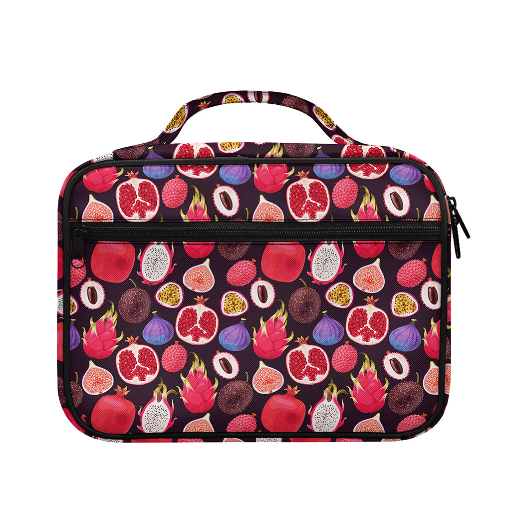 Tropical Summer Fruits Pattern Print Briefcase Bible Bag