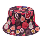 Tropical Summer Fruits Pattern Print Bucket Hat