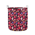 Tropical Summer Fruits Pattern Print Collapsible Laundry Basket