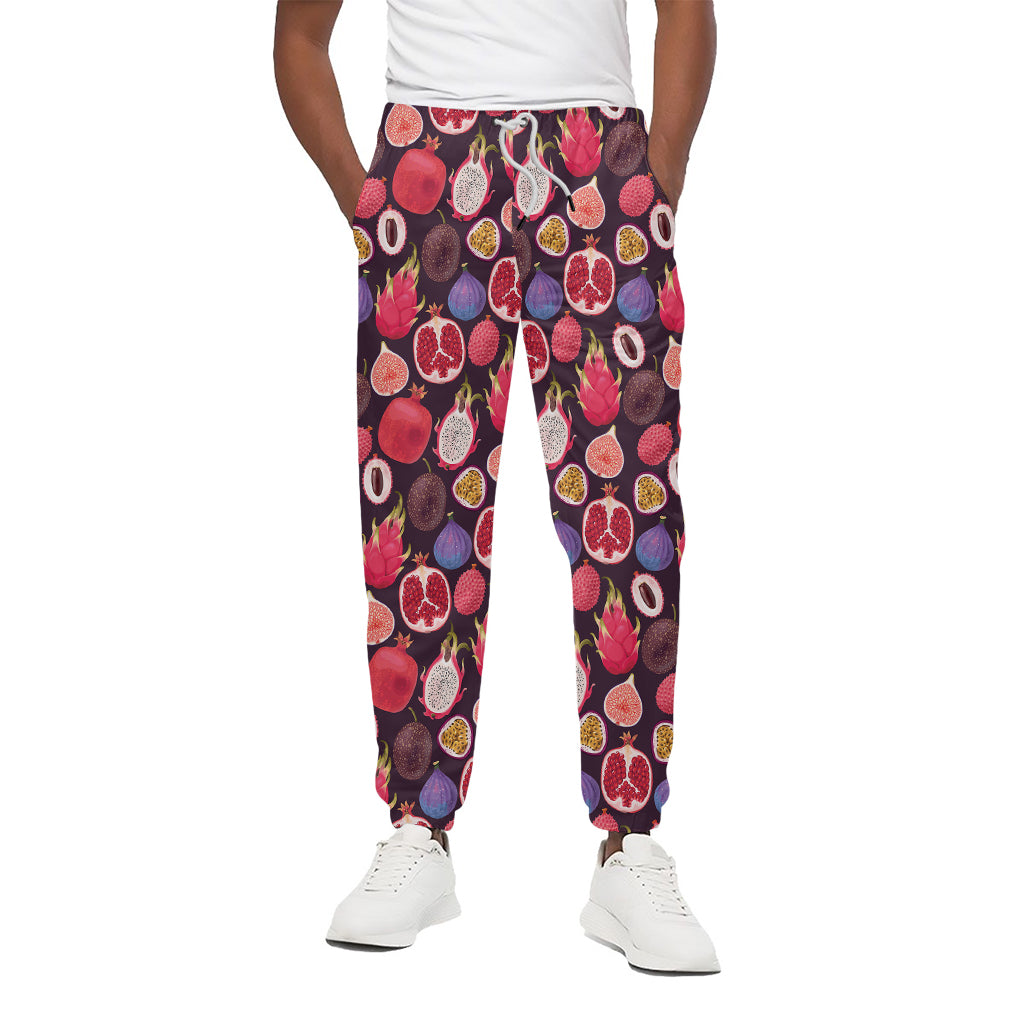 Tropical Summer Fruits Pattern Print Cotton Pants
