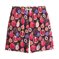 Tropical Summer Fruits Pattern Print Cotton Shorts