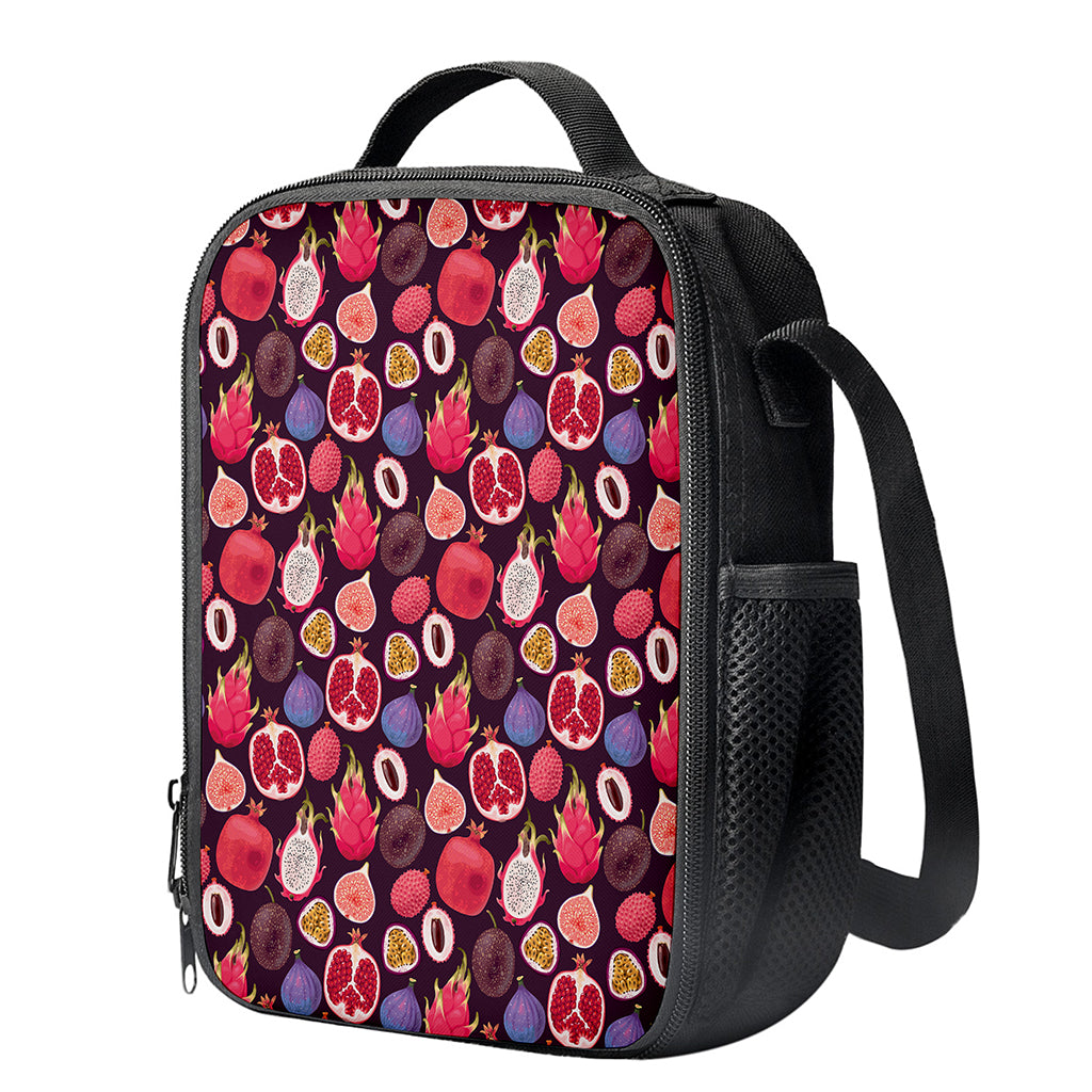 Tropical Summer Fruits Pattern Print Crossbody Lunch Bag