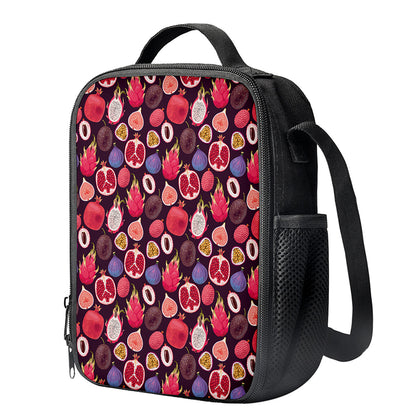 Tropical Summer Fruits Pattern Print Crossbody Lunch Bag