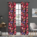 Tropical Summer Fruits Pattern Print Curtain