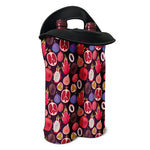 Tropical Summer Fruits Pattern Print Double Neoprene Wine Tote
