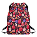 Tropical Summer Fruits Pattern Print Drawstring Backpack