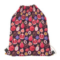 Tropical Summer Fruits Pattern Print Drawstring Bag