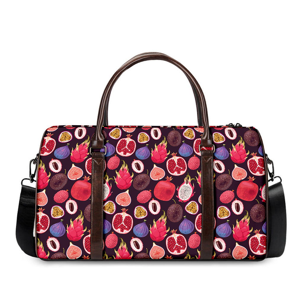 Tropical Summer Fruits Pattern Print Duffle Bag