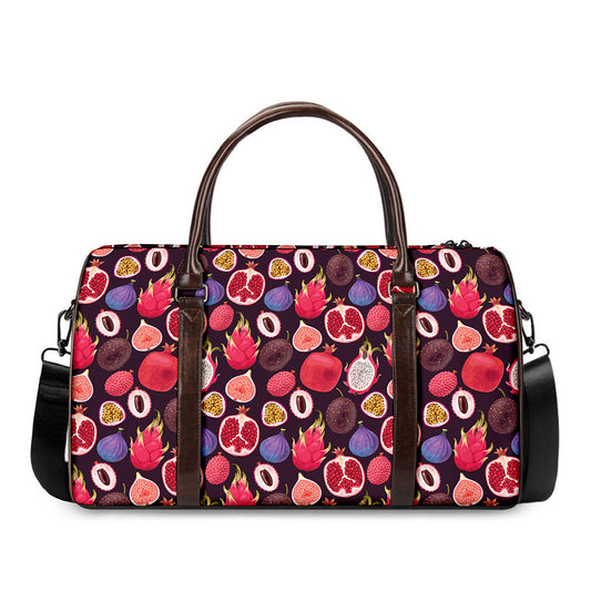 Tropical Summer Fruits Pattern Print Duffle Bag