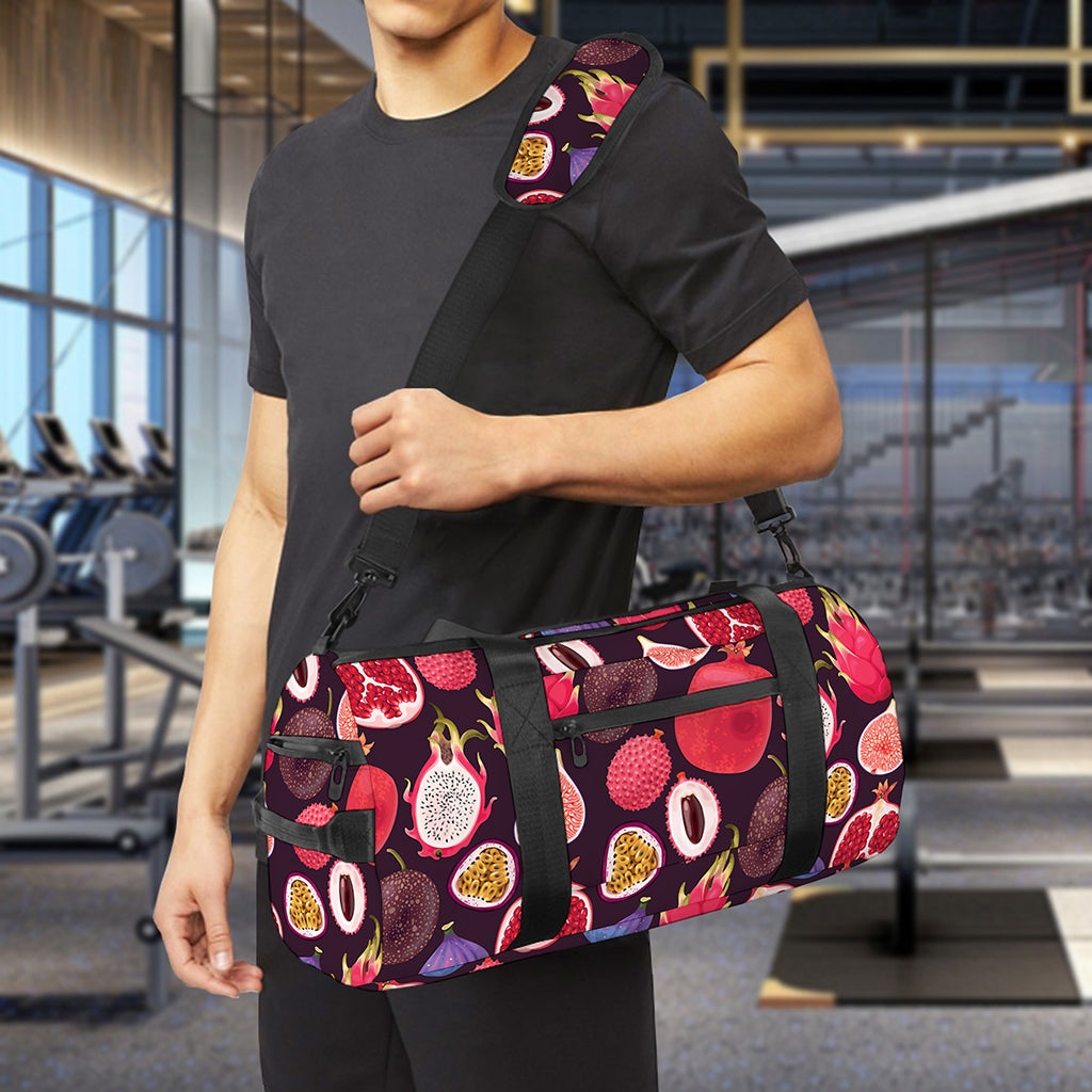 Tropical Summer Fruits Pattern Print Gym Bag