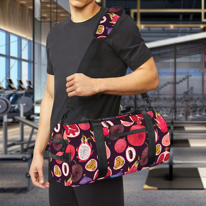 Tropical Summer Fruits Pattern Print Gym Bag