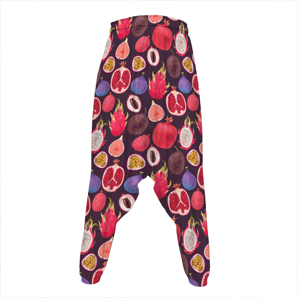 Tropical Summer Fruits Pattern Print Hammer Pants
