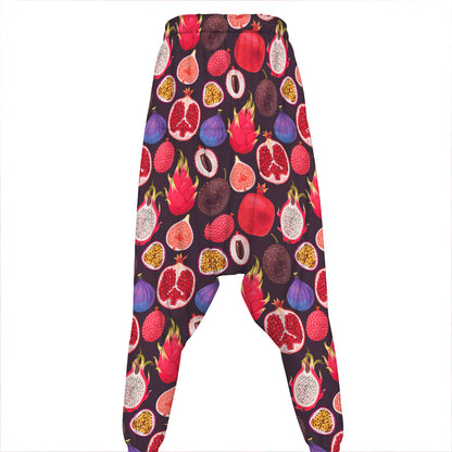 Tropical Summer Fruits Pattern Print Hammer Pants