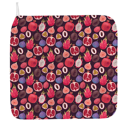 Tropical Summer Fruits Pattern Print Hand Towel