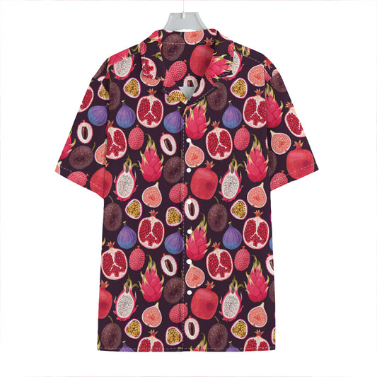 Tropical Summer Fruits Pattern Print Hawaiian Shirt