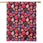 Tropical Summer Fruits Pattern Print House Flag