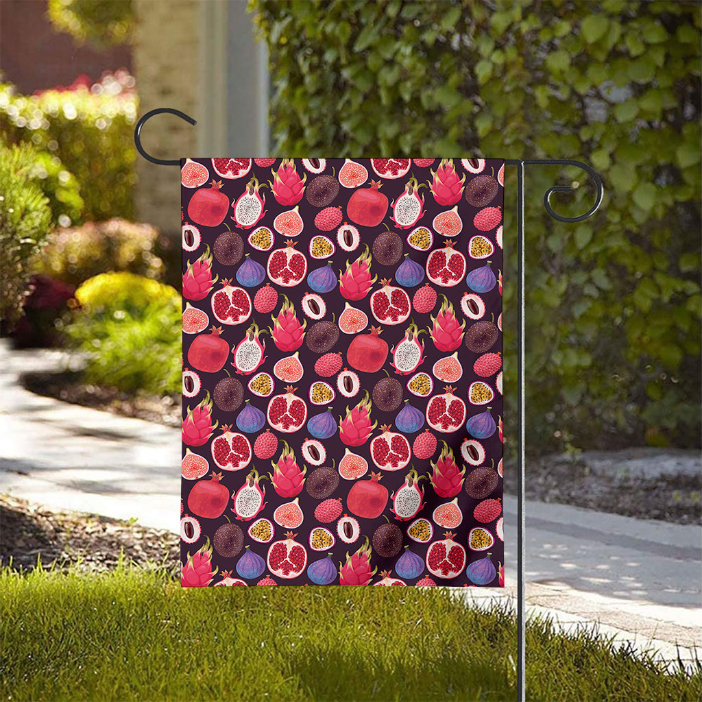 Tropical Summer Fruits Pattern Print House Flag