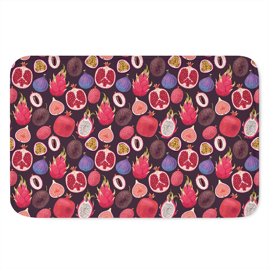 Tropical Summer Fruits Pattern Print Indoor Door Mat