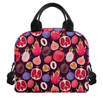 Tropical Summer Fruits Pattern Print Insulated Lunch Bag
