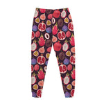 Tropical Summer Fruits Pattern Print Jogger Pants