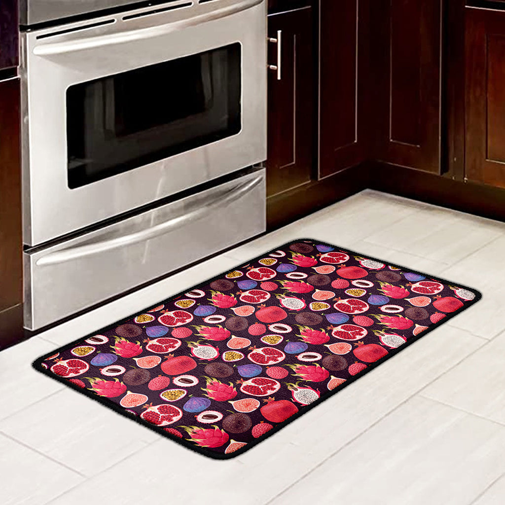Tropical Summer Fruits Pattern Print Kitchen Mat
