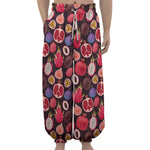 Tropical Summer Fruits Pattern Print Lantern Pants