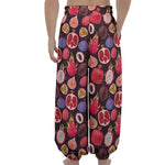 Tropical Summer Fruits Pattern Print Lantern Pants