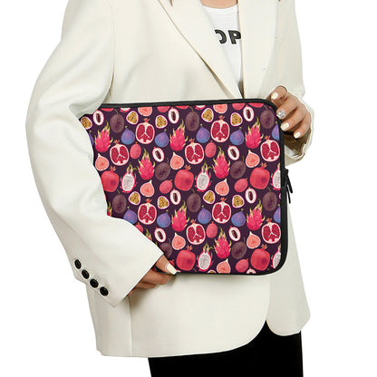 Tropical Summer Fruits Pattern Print Laptop Sleeve
