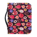 Tropical Summer Fruits Pattern Print Leather Bible Cover